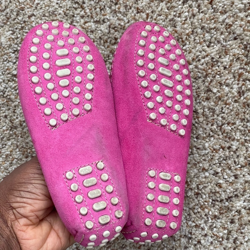 Oca Loca Pink Suede Girls Shoes Size 26 - Picture 4 of 7